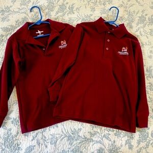 Boys Challenger School Y2XS Long-Sleeved Polo Shirts (2)